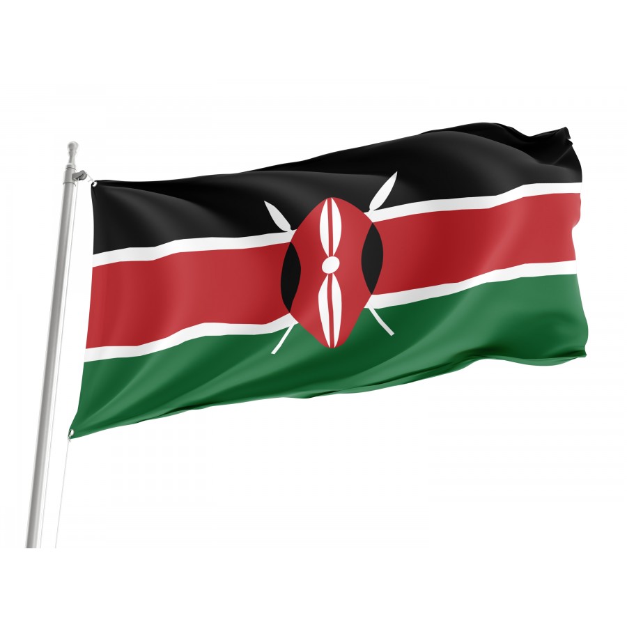 Flag of Kenya, Patriotic Flags, Unique Design Print, Flags for Indoor & Outdoor Use