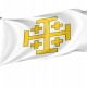 Kingdom of Jerusalem Flag for Indoor & Outdoor Use - Imagine 1