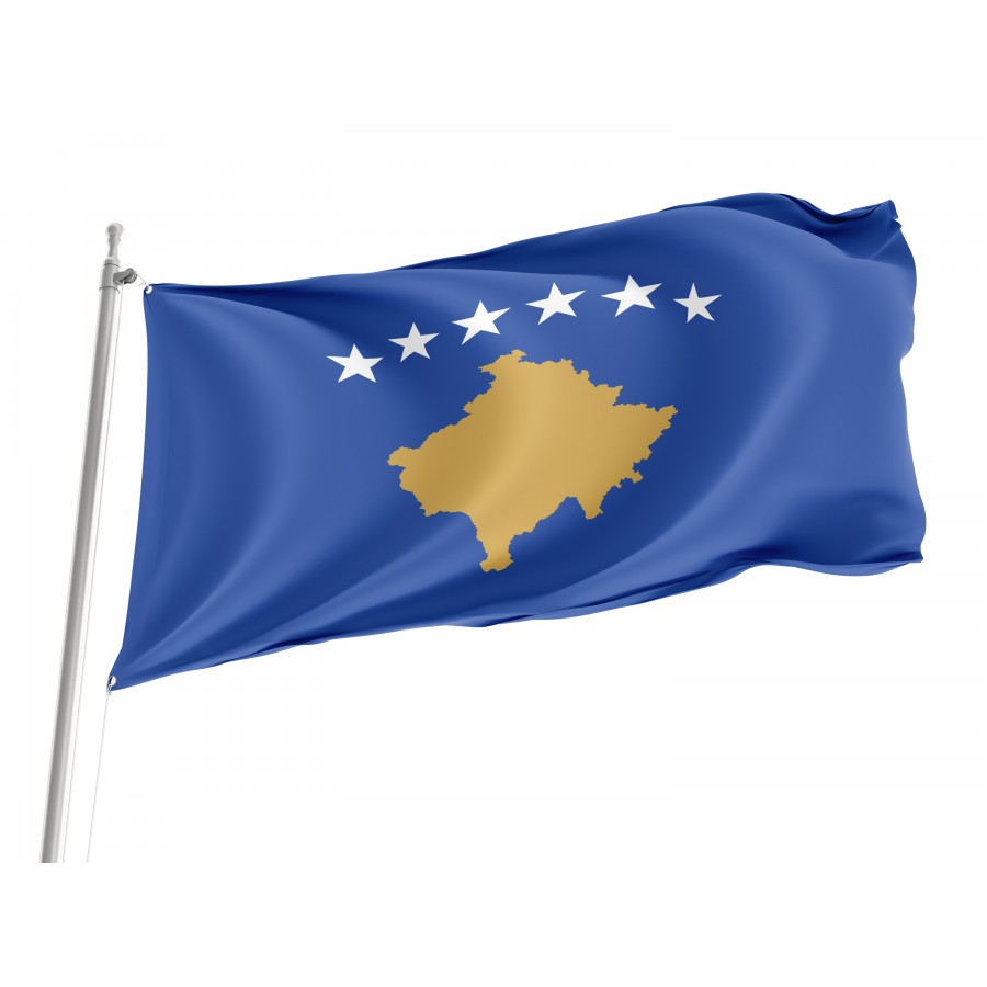 Flag of Kosovo, Patriotic Flags, Unique Design Print, Flags for Indoor & Outdoor Use