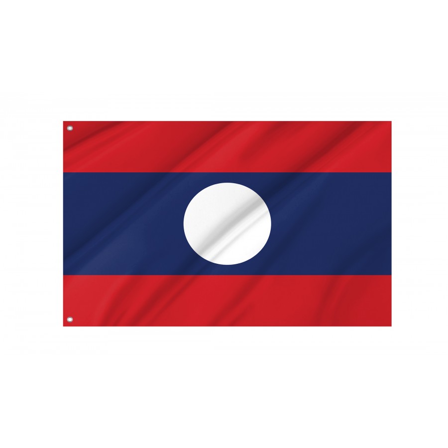 Flag of Laos, Patriotic Flags, Unique Design Print, Flags for Indoor & Outdoor Use