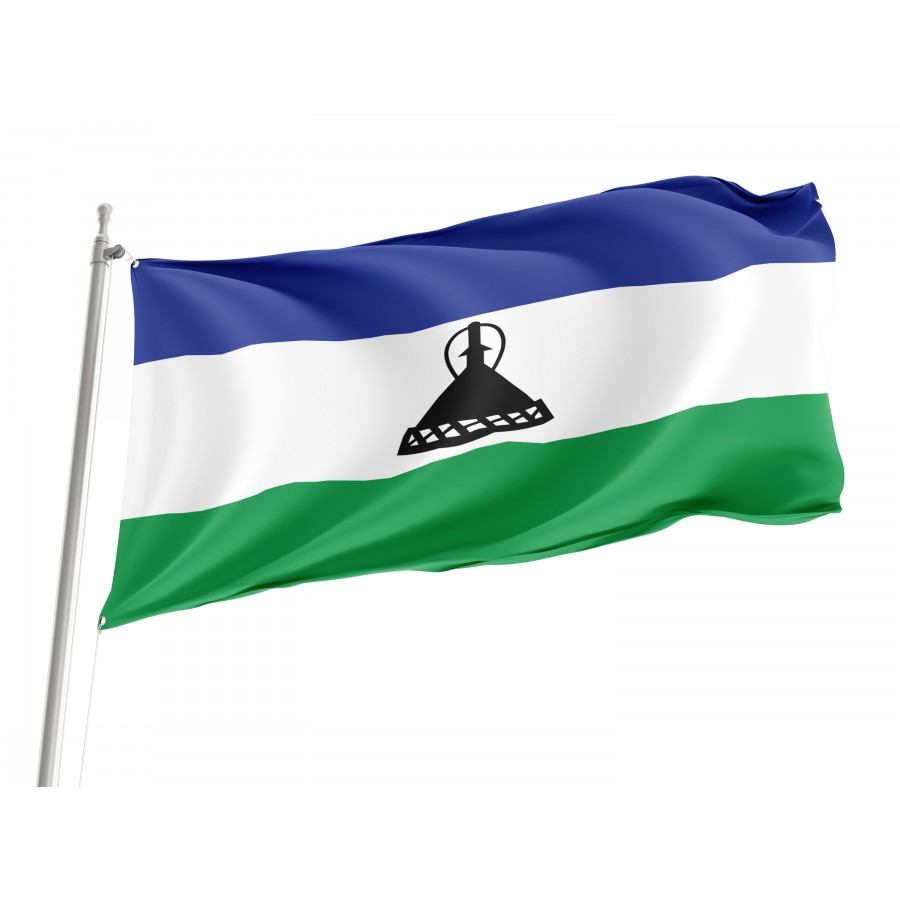 Flag of Lesotho, Patriotic Flags, Unique Design Print, Flags for Indoor & Outdoor Use