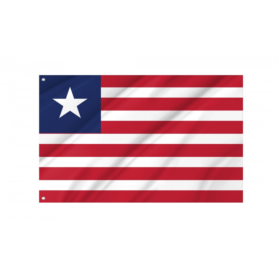 Flag Of Liberia, Patriotic Flags, Unique Design Print, Flags For Indoor & Outdoor Use - High Quality Liberia for Indoor and Outdoor Use