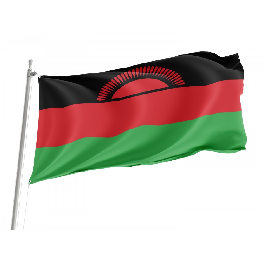 Flag of Malawi, Patriotic Flags, Unique Design Print, Flags for Indoor & Outdoor Use