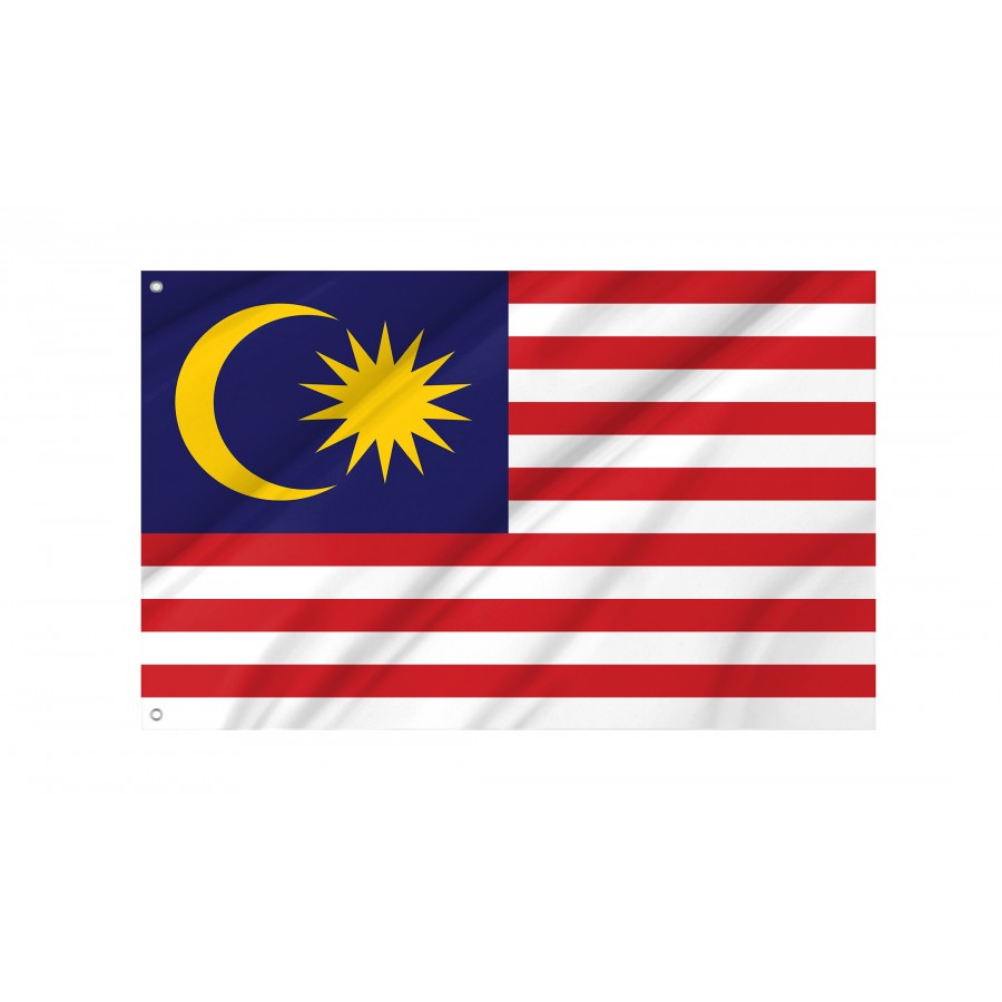 Flag of Malaysia, Patriotic Flags, Unique Design Print, Flags for Indoor & Outdoor Use