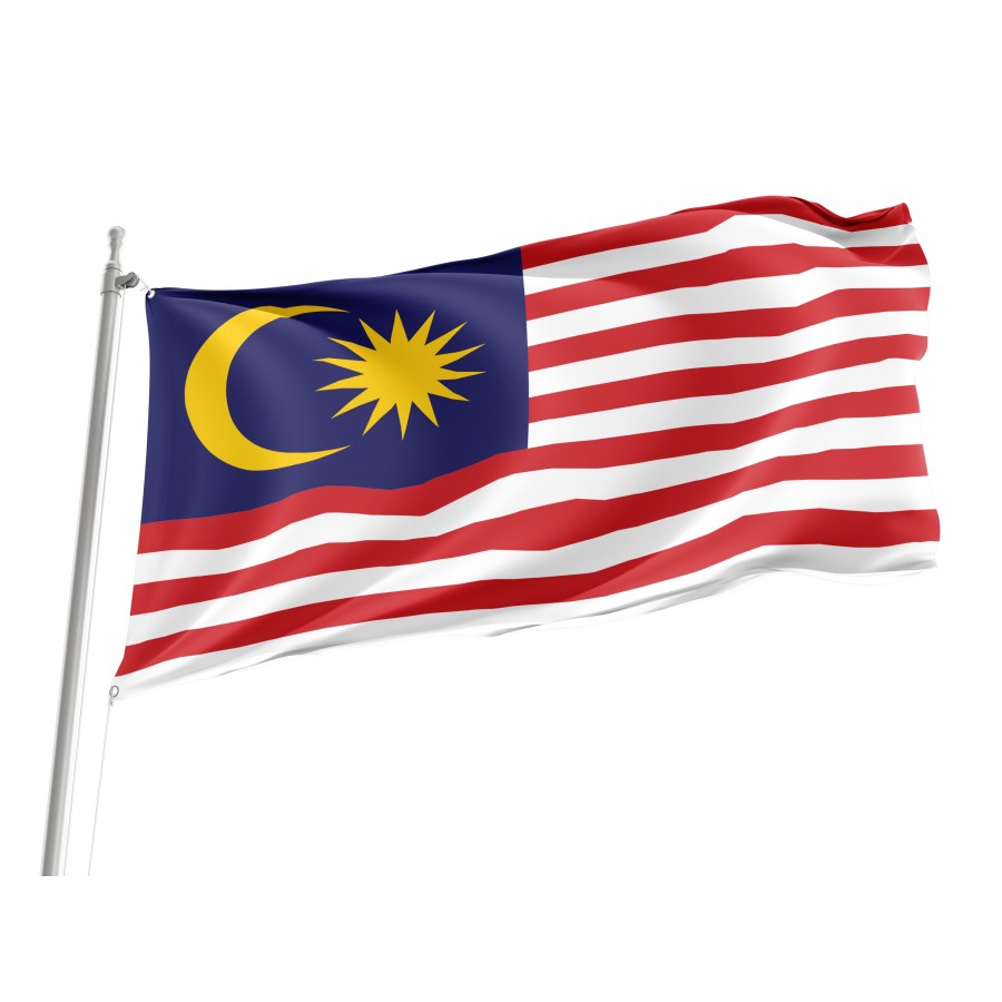 Flag of Malaysia, Patriotic Flags, Unique Design Print, Flags for Indoor & Outdoor Use