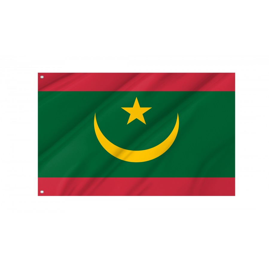 Flag of Mauritania, Patriotic Flags, Unique Design Print, Flags for Indoor & Outdoor Use