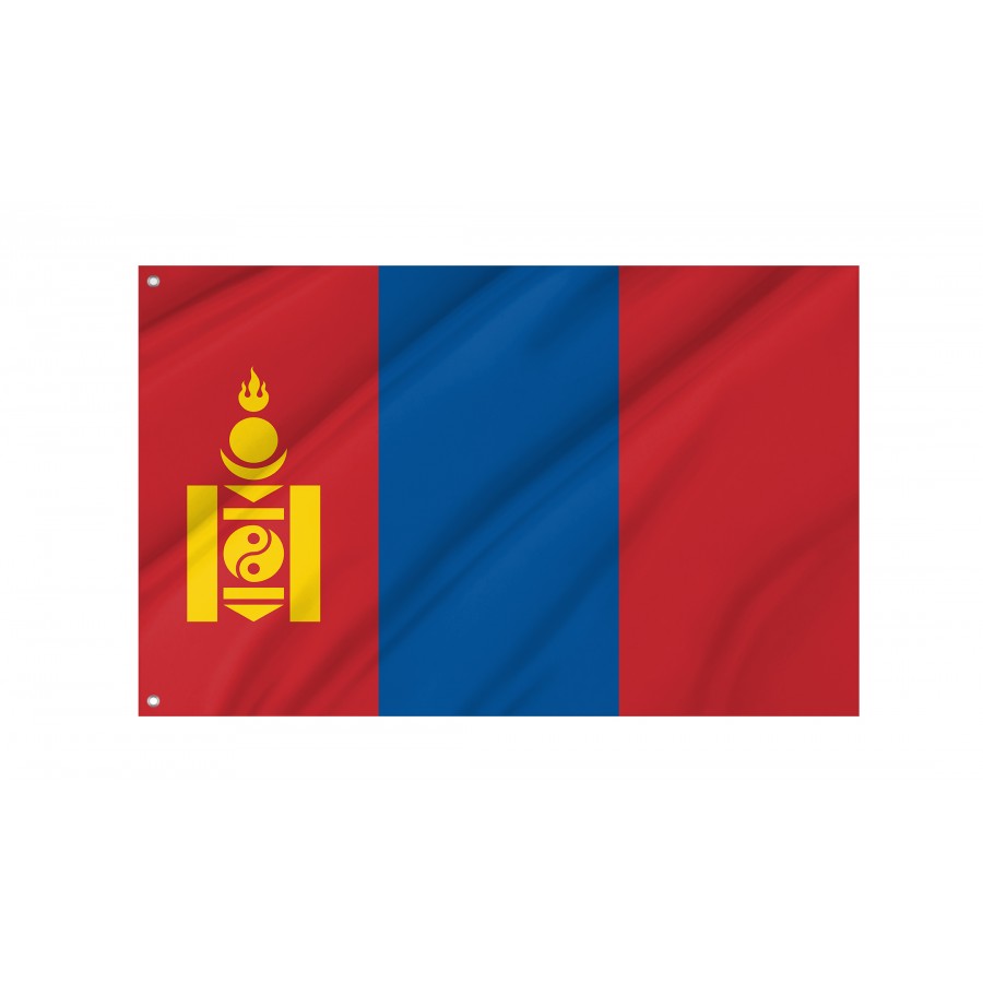 Flag of Mongolia, Patriotic Flags, Unique Design Print, Flags for Indoor & Outdoor Use