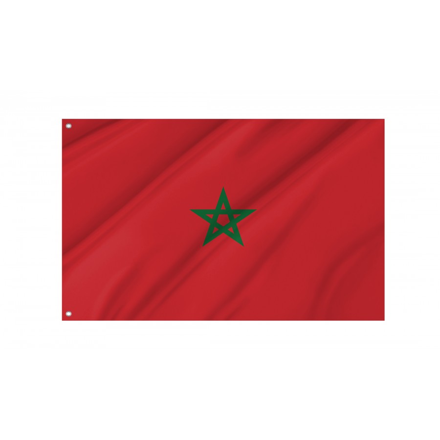 Flag of Morocco, Patriotic Flags, Unique Design Print, Flags for Indoor & Outdoor Use
