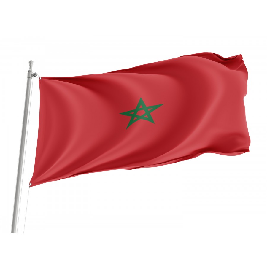 Flag of Morocco, Patriotic Flags, Unique Design Print, Flags for Indoor & Outdoor Use