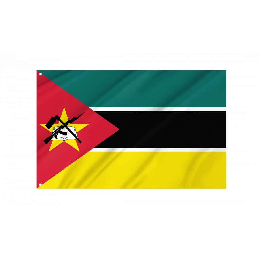 Flag of Mozambique, Patriotic Flags, Unique Design Print, Flags for Indoor & Outdoor Use