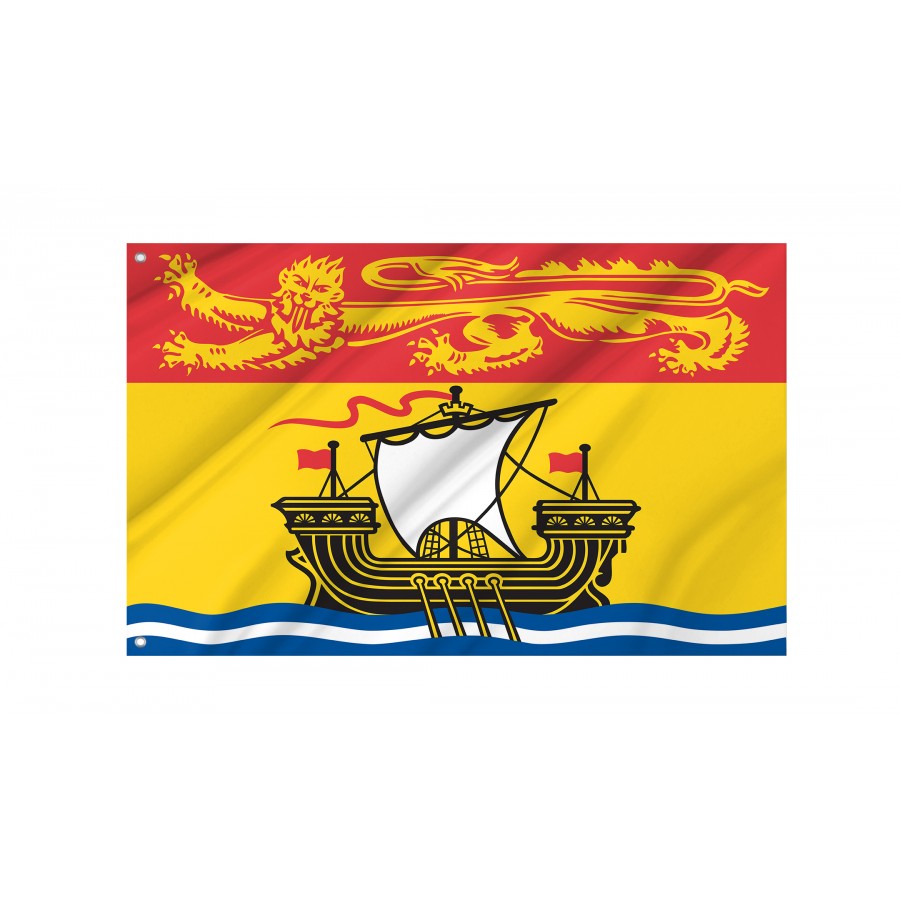 Flag of New Brunswick, Patriotic Flags, Unique Design Print, Flags for Indoor & Outdoor Use