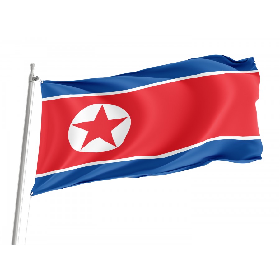 Flag of North Korea, Patriotic Flags, Unique Design Print, Flags for Indoor & Outdoor Use