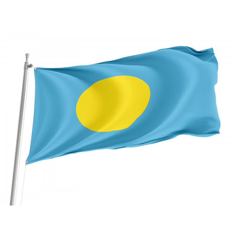 Flag of Palau, Patriotic Flags, Unique Design Print, Flags for Indoor & Outdoor Use
