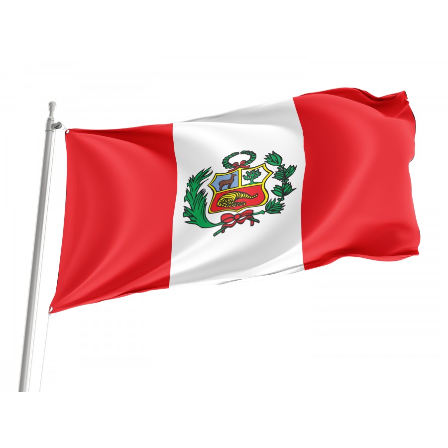Flag of Peru, Patriotic Flags, Unique Design Print, Flags for Indoor & Outdoor Use