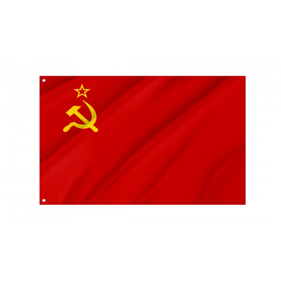 Flag of USSR Flag CCCP Soviet Russia, Patriotic Flags, Unique Design Print, Flags for Indoor & Outdoor Use