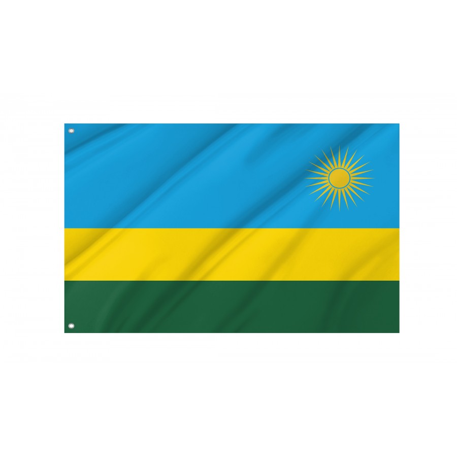 Flag Of Rwanda, Patriotic Flags, Unique Design Print, Flags For Indoor & Outdoor Use - High Quality Rwanda for Indoor and Outdoor Use