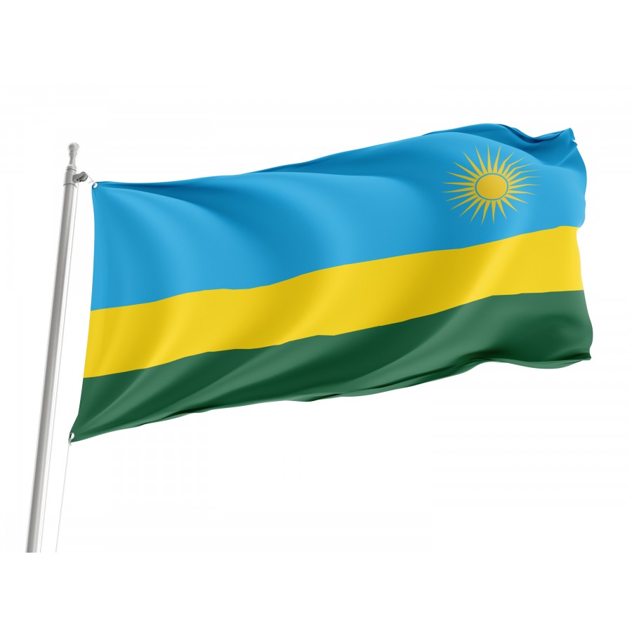 Flag Of Rwanda, Patriotic Flags, Unique Design Print, Flags For Indoor & Outdoor Use - High Quality Rwanda for Indoor and Outdoor Use