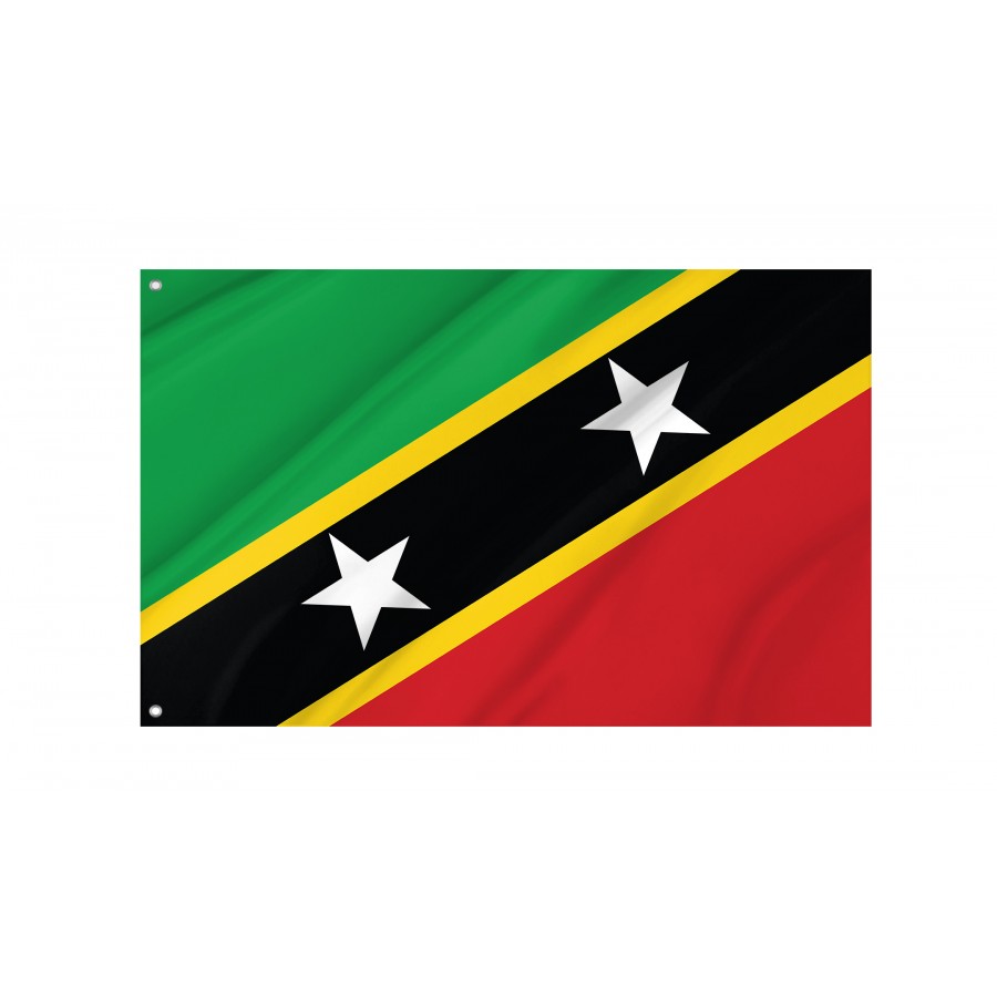 Flag of Saint Kitts and Nevis, Patriotic Flags, Unique Design Print, Flags for Indoor & Outdoor Use