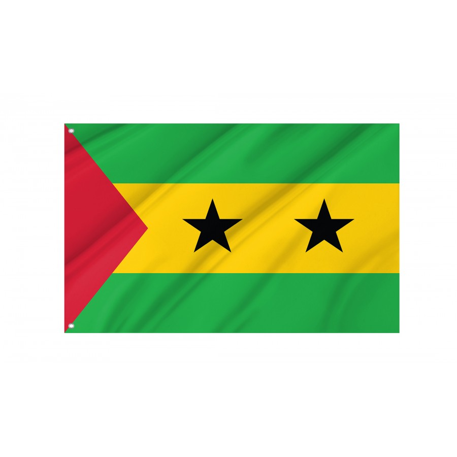 Flag of Sao Tome, Patriotic Flags, Unique Design Print, Flags for Indoor & Outdoor Use