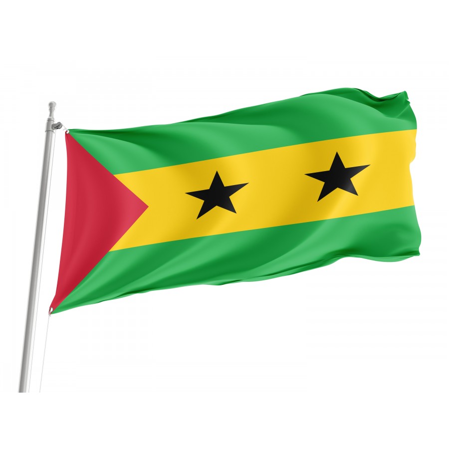 Flag of Sao Tome, Patriotic Flags, Unique Design Print, Flags for Indoor & Outdoor Use