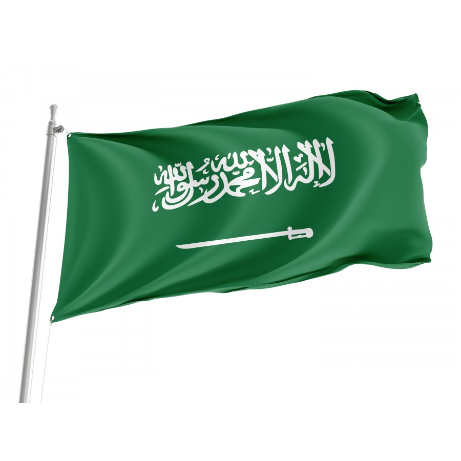 Flag of Saudi Arabia, Patriotic Flags, Unique Design Print, Flags for Indoor & Outdoor Use