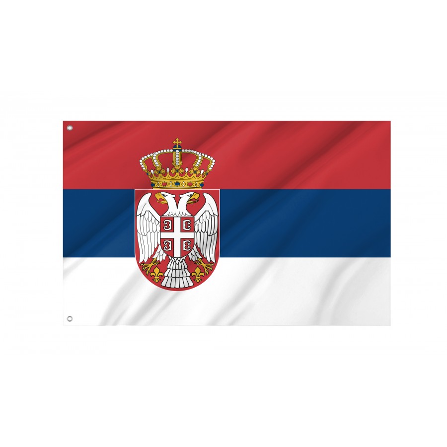 Flag of Serbia, Patriotic Flags, Unique Design Print, Flags for Indoor & Outdoor Use