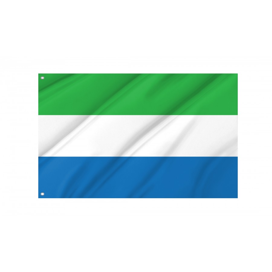 Flag of Sierra Leone, Patriotic Flags, Unique Design Print, Flags for Indoor & Outdoor Use