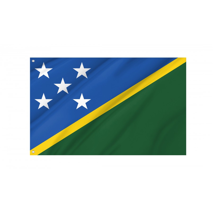 Flag of Solomon Islands, Patriotic Flags, Unique Design Print, Flags for Indoor & Outdoor Use