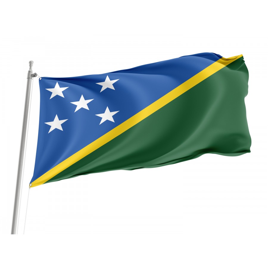 Flag of Solomon Islands, Patriotic Flags, Unique Design Print, Flags for Indoor & Outdoor Use