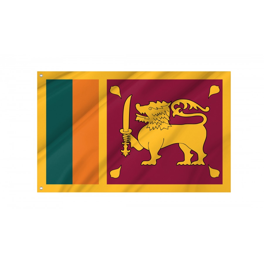 Flag of Sri Lanka, Patriotic Flags, Unique Design Print, Flags for Indoor & Outdoor Use