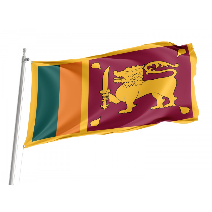 Flag of Sri Lanka, Patriotic Flags, Unique Design Print, Flags for Indoor & Outdoor Use