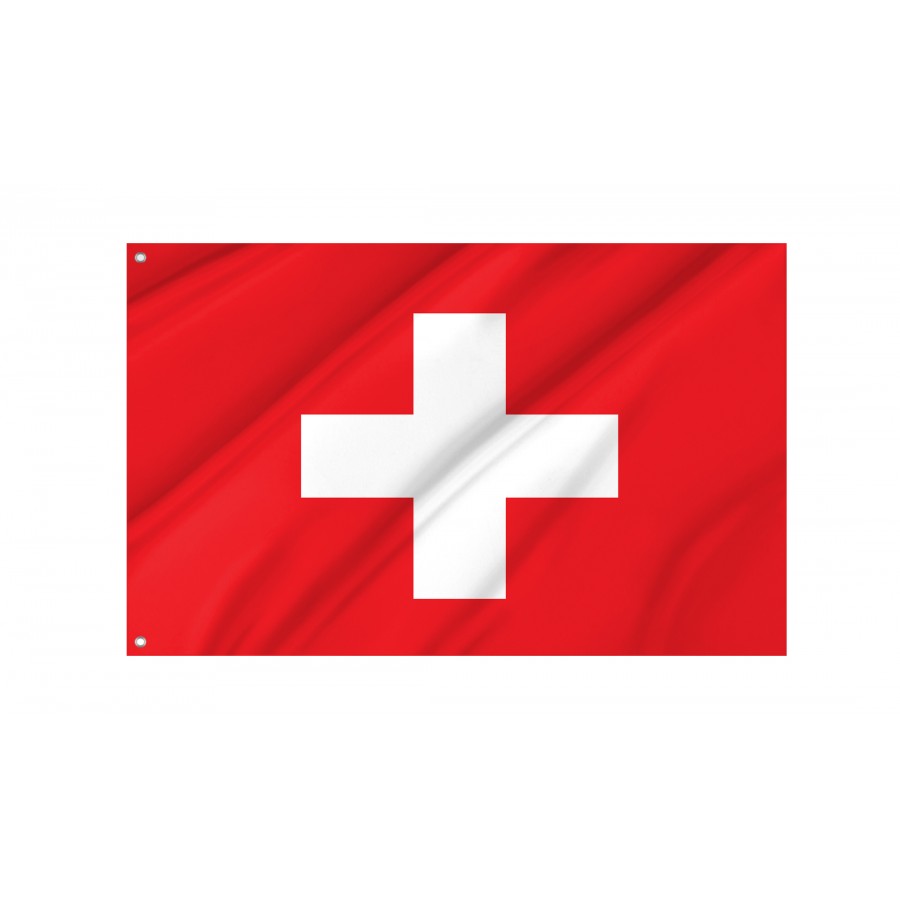 Flag of Switzerland, Patriotic Flags, Unique Design Print, Flags for Indoor & Outdoor Use