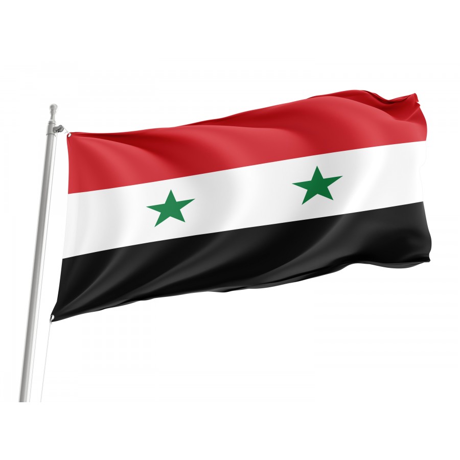 Flag of Syria, Patriotic Flags, Unique Design Print, Flags for Indoor & Outdoor Use