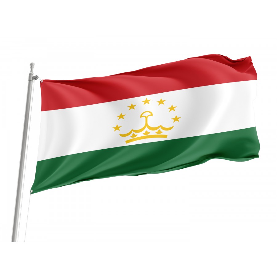 Flag of Tajikistan, Patriotic Flags, Unique Design Print, Flags for Indoor & Outdoor Use