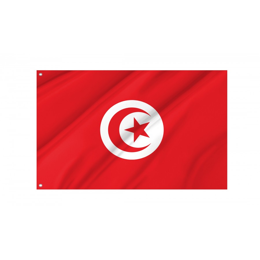Flag of Tunisia, Patriotic Flags, Unique Design Print, Flags for Indoor & Outdoor Use