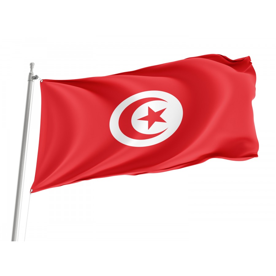 Flag of Tunisia, Patriotic Flags, Unique Design Print, Flags for Indoor & Outdoor Use