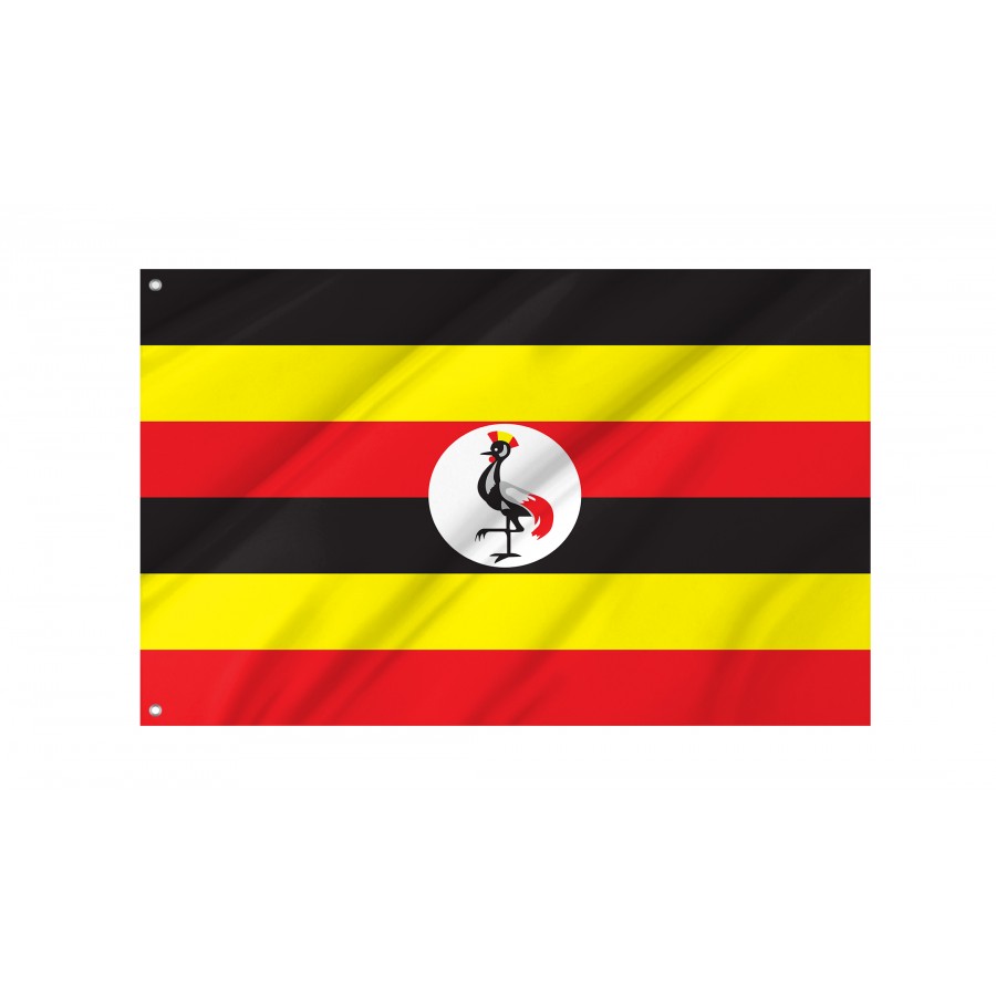 Flag of Uganda, Patriotic Flags, Unique Design Print, Flags for Indoor & Outdoor Use