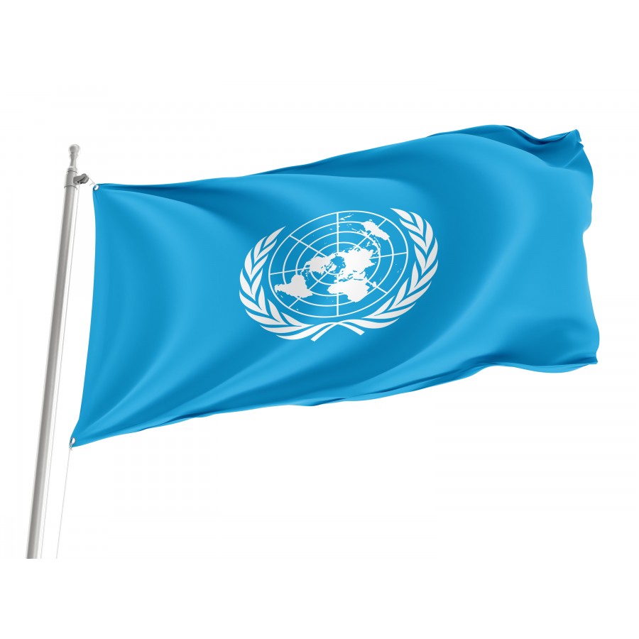 Flag of United Nations, Patriotic Flags, Unique Design Print, Flags for Indoor & Outdoor Use
