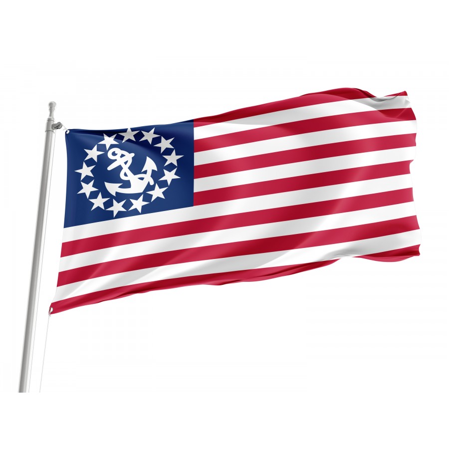 Flag Of Us Yacht Ensign, Patriotic Flags, Unique Design Print, Flags For Indoor & Outdoor Use - High Quality United States for Indoor and Outdoor Use
