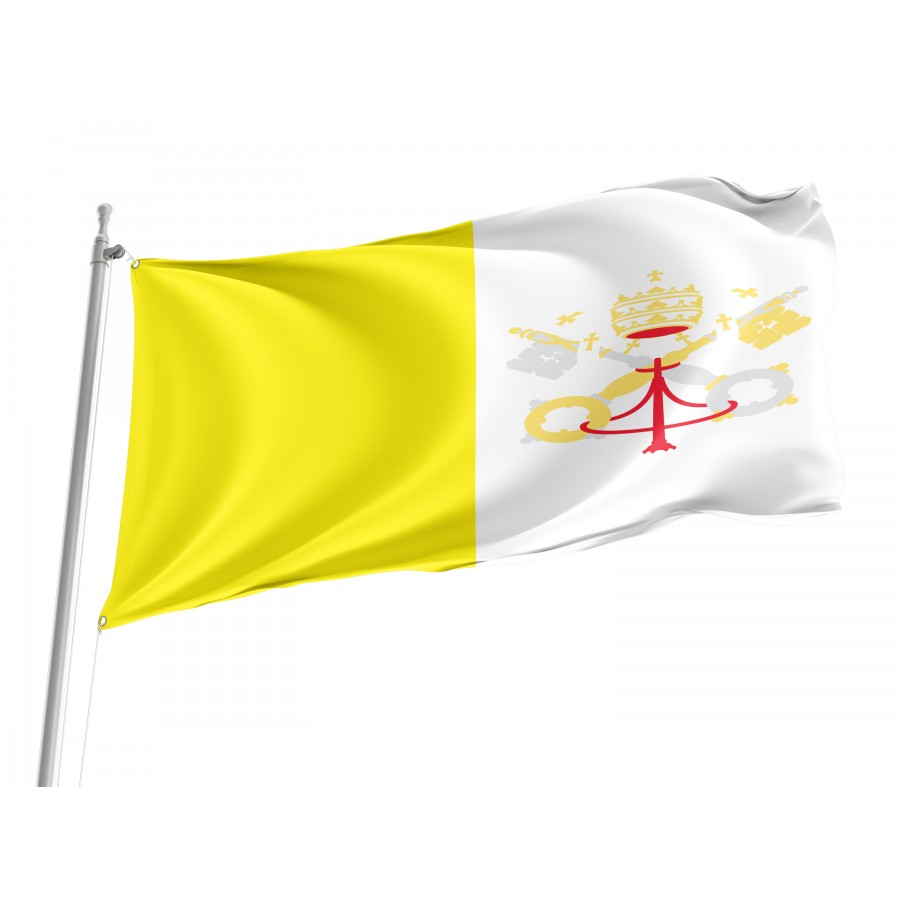 Flag of Vatican City, Patriotic Flags, Unique Design Print, Flags for Indoor & Outdoor Use