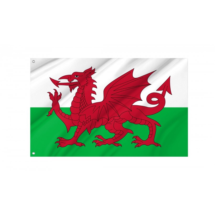 Flag of Wales, Patriotic Flags, Unique Design Print, Flags for Indoor & Outdoor Use