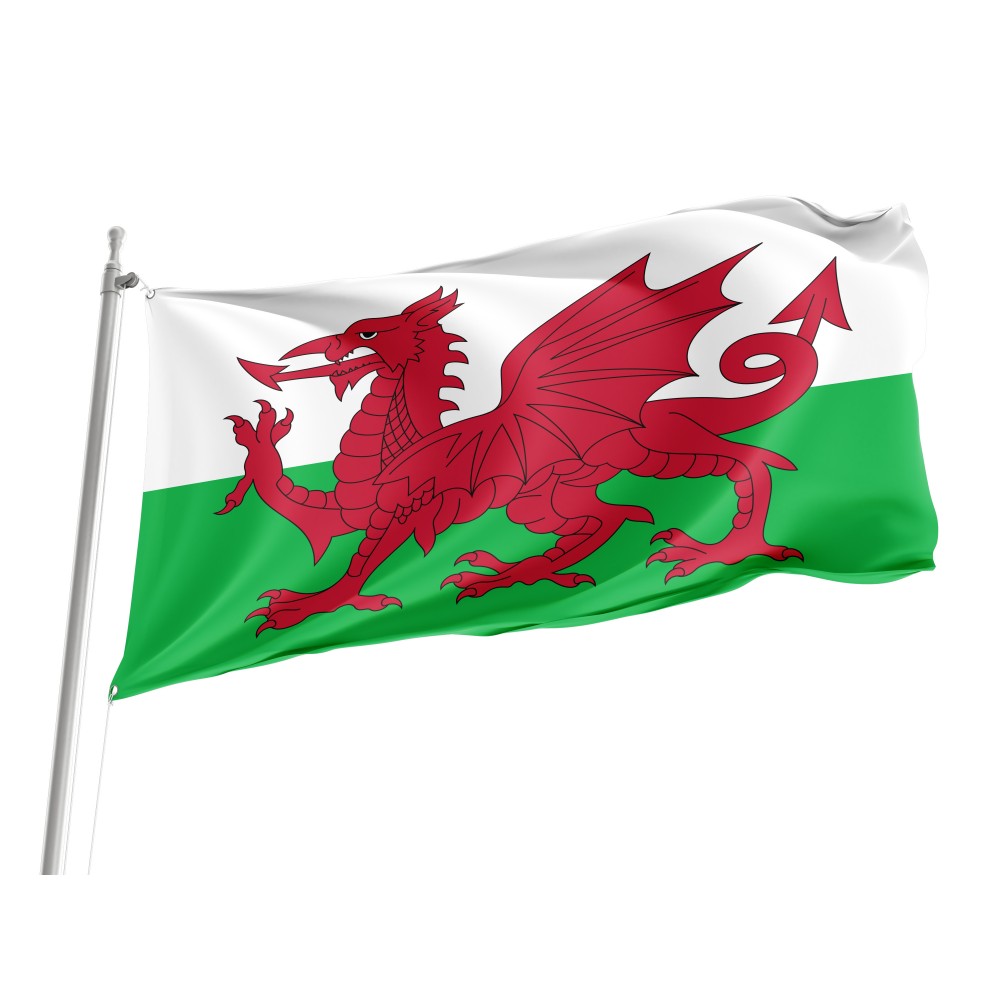 Flag of Wales, Patriotic Flags, Unique Design Print, Flags for Indoor & Outdoor Use