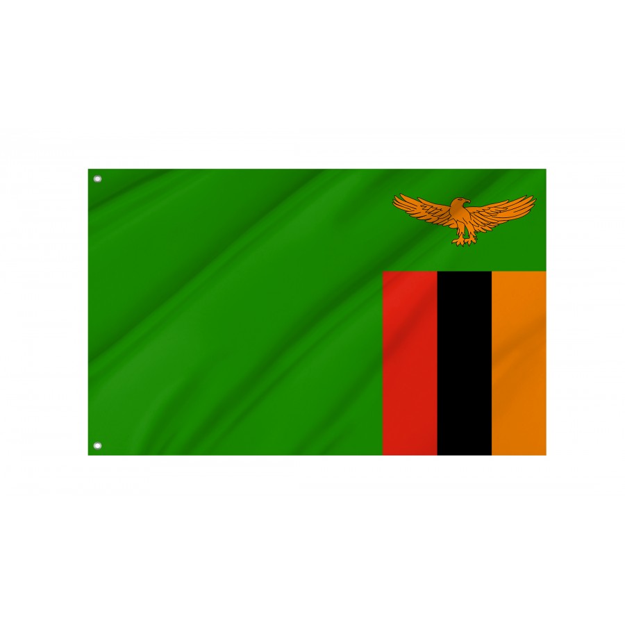 Flag of Zambia, Patriotic Flags, Unique Design Print, Flags for Indoor & Outdoor Use