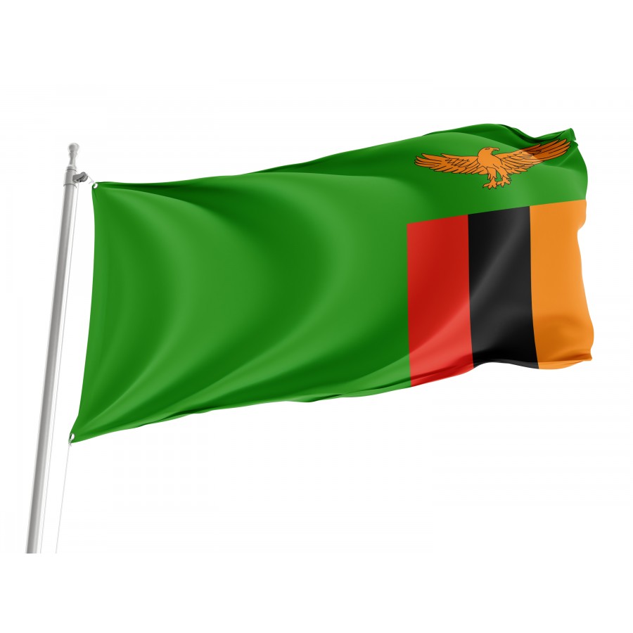 Flag of Zambia, Patriotic Flags, Unique Design Print, Flags for Indoor & Outdoor Use