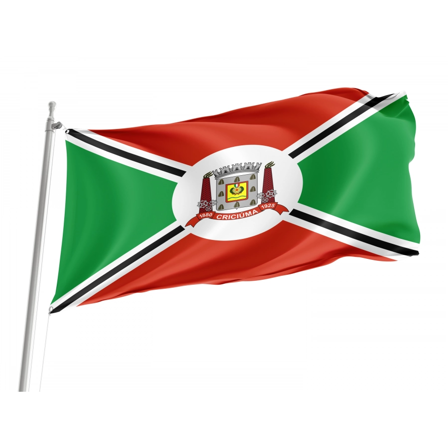 Criciúma Flag for Indoor & Outdoor Use, BRA