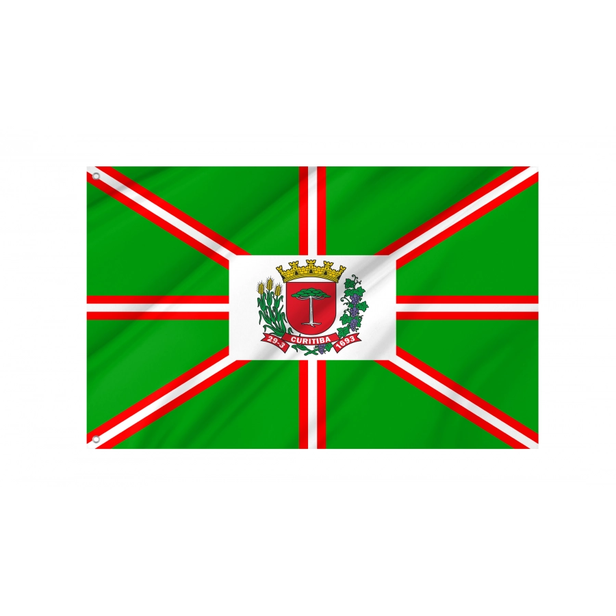 Curitiba Flag for Indoor & Outdoor Use, BRA