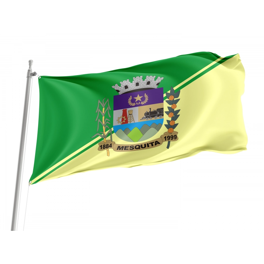 Mesquita City Flag for Indoor & Outdoor Use, BRA