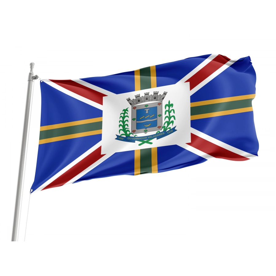 Minas Gerais' Governador Valadares City Flag for Indoor & Outdoor Use, BRA