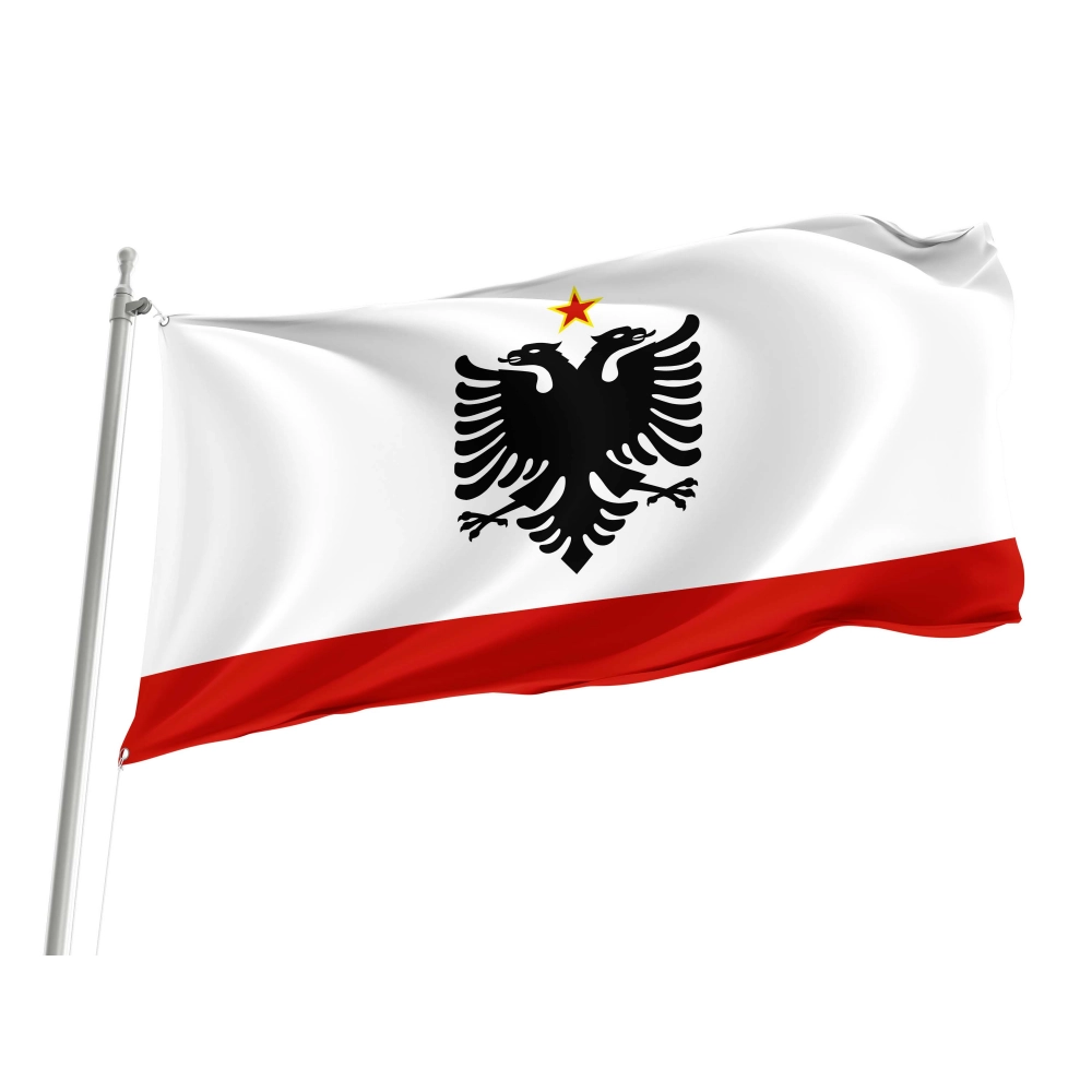 Naval Ensign of Albania 1958-1992 Flag for Indoor & Outdoor Use