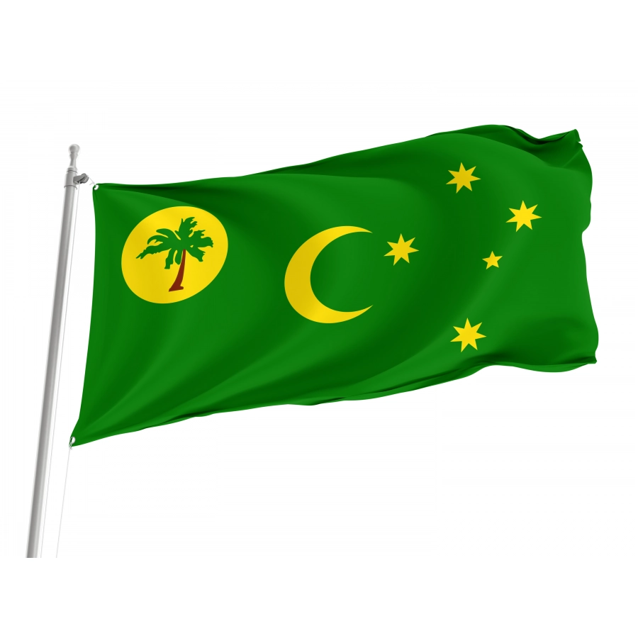 Flag of Cocos Keeling Islands, Patriotic Flags, Unique Design Print, Flags for Indoor & Outdoor Use